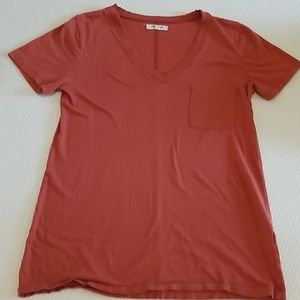 Madewell pink-orangeish T-shirt